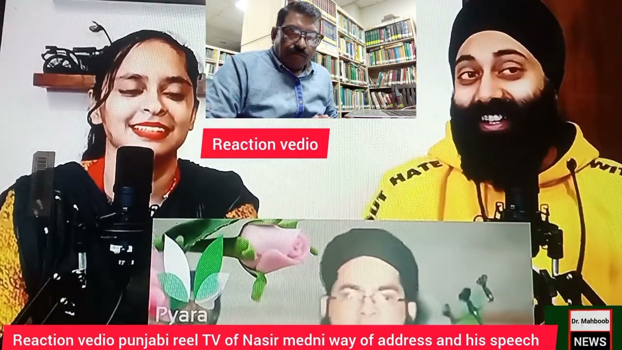 Punjabi real tv/Reaction vedio of Allama Nasir Medni shaib/fan of indian Punjab/