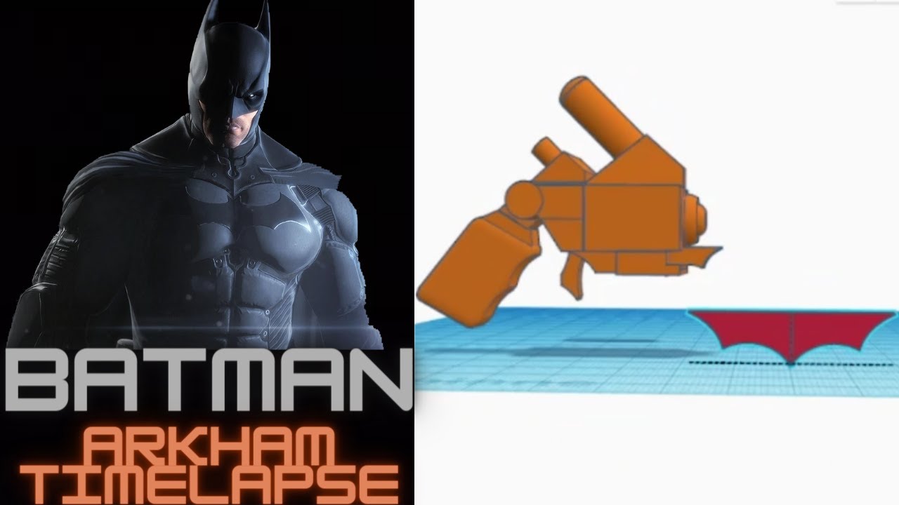 Timelapse Batman Arkham Prop 3D Model