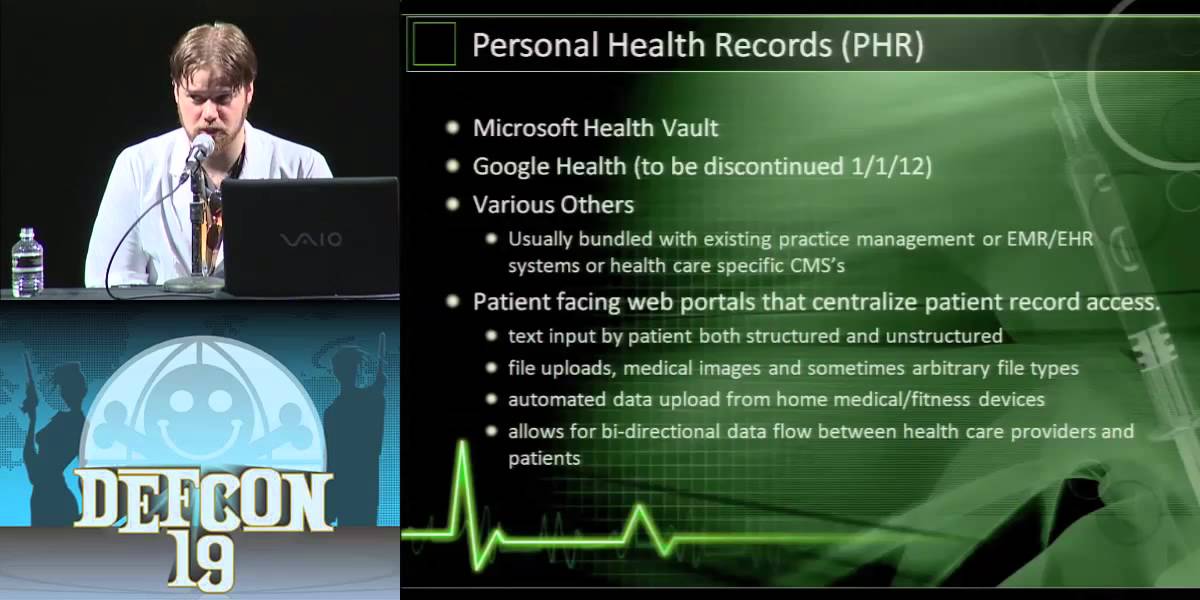 DEF CON 19 - Tim Elrod, Stefan Morris - I Am Not a Doctor but I Play One on Your Network