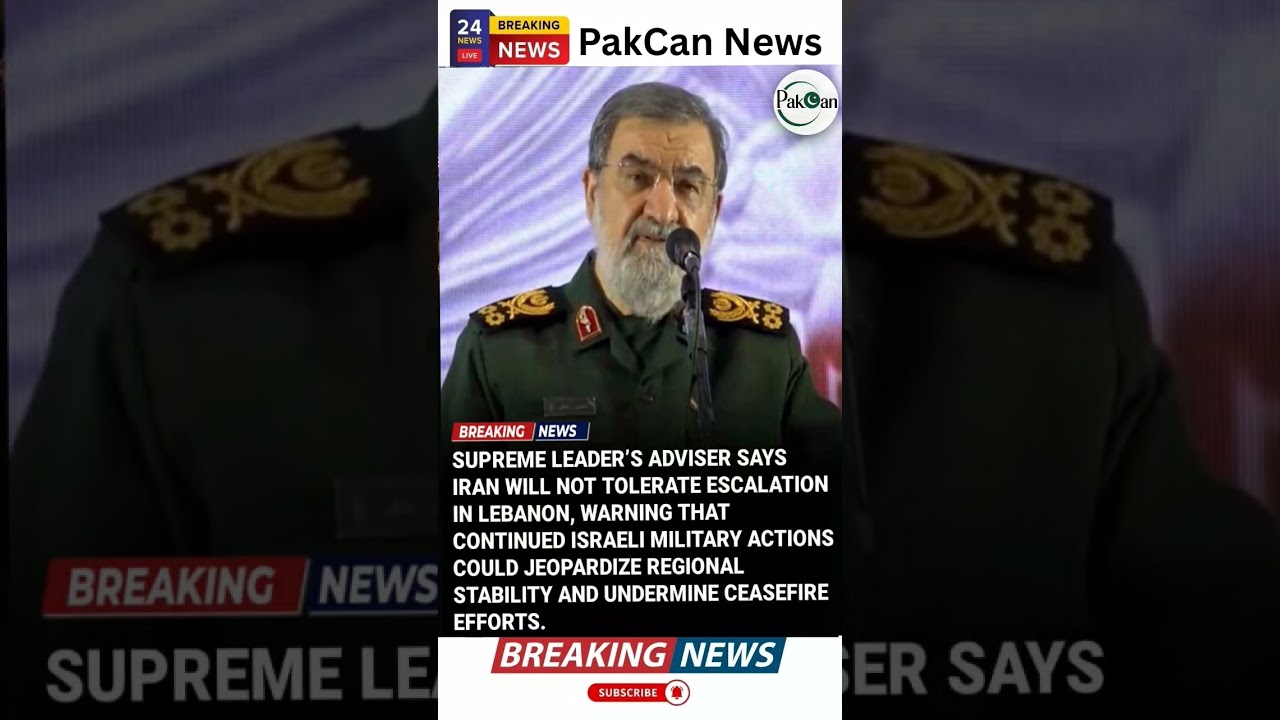Iran Warns Against Further Escalation in Lebanon | PakCan News