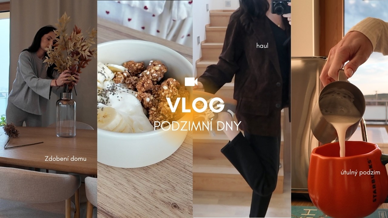 VLOG 124: &Uacute;tuln&yacute; podzim, zdoben&iacute; domu, haul, podzimn&iacute; předsevzet&iacute;.