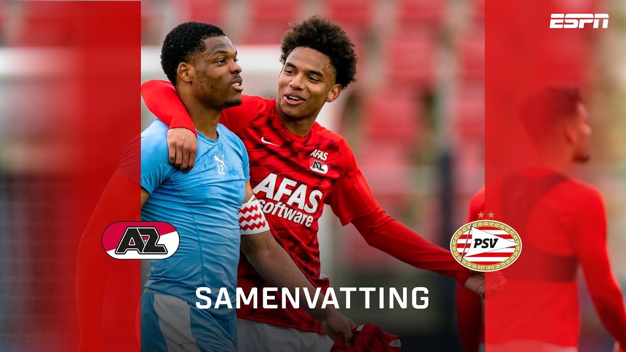 Onderlinge strijd om tweede plaats in de Eredivisie 🔥 | Samenvatting AZ - PSV | Eredivisie