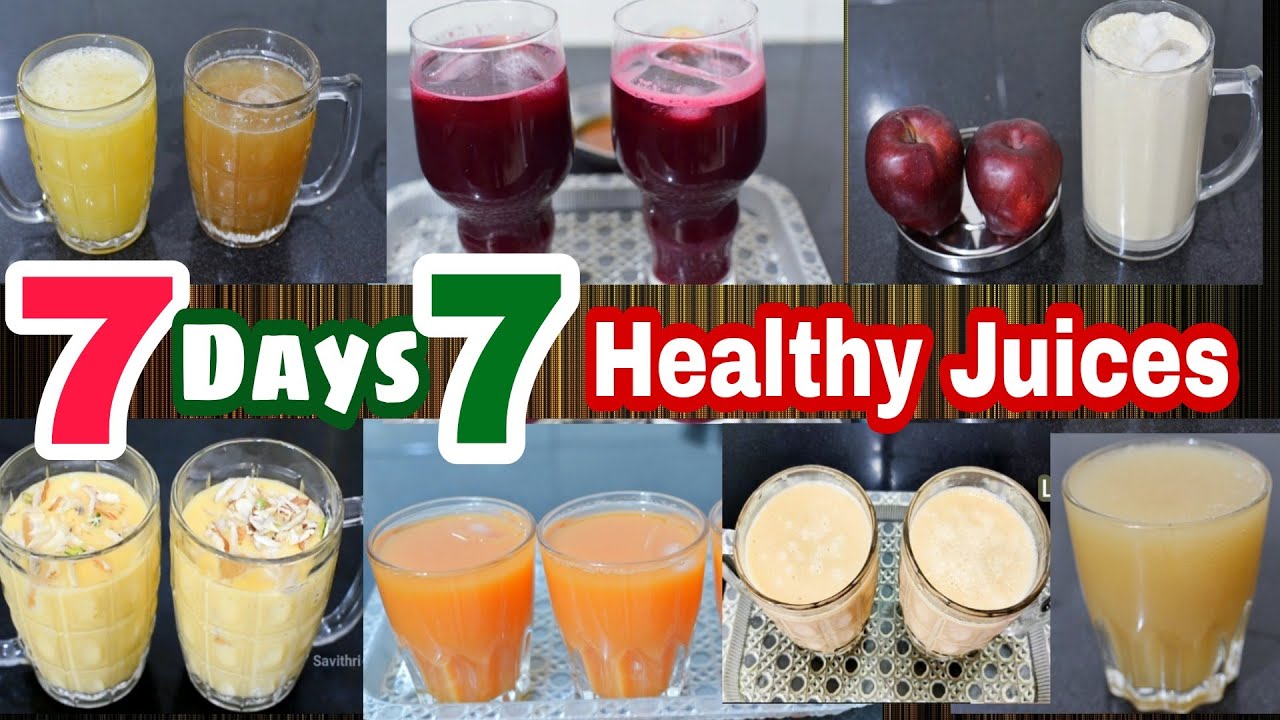 7 நாள் 7 சத்தான ஜூஸ் வகைகள் |7 Days 7 Healthy Juices in Tamil