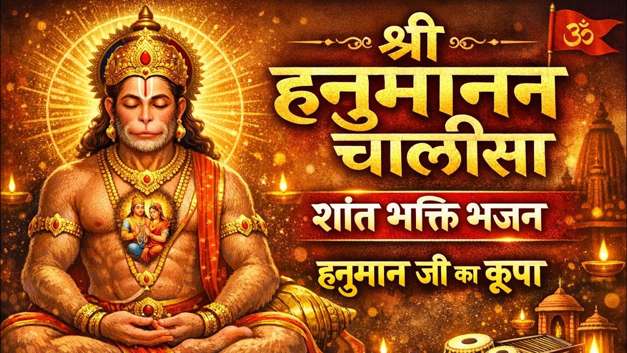 श्री हनुमान चालीसा | शांत भक्ति भजन | Harmonium Tabla Manjira | Hanuman Chalisa Full Bhajan