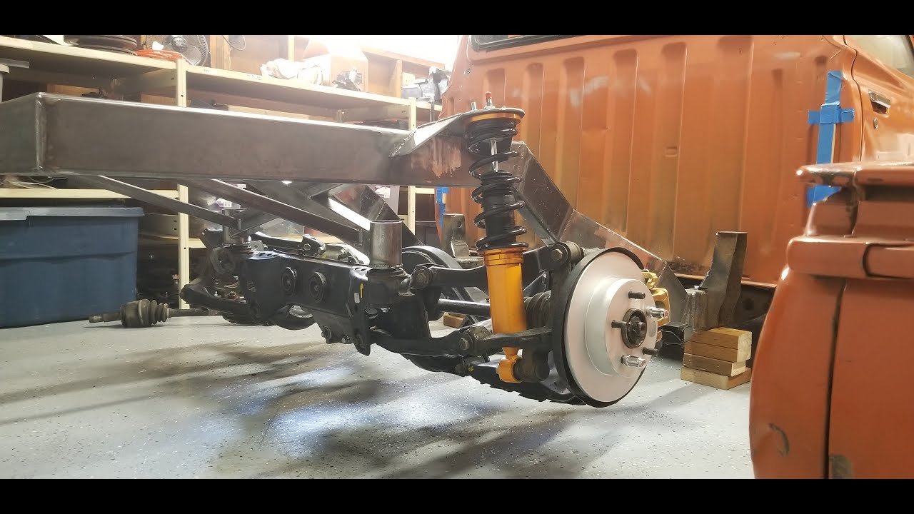 240SX swapped Datsun 620 - Final Rear sub frame mods!