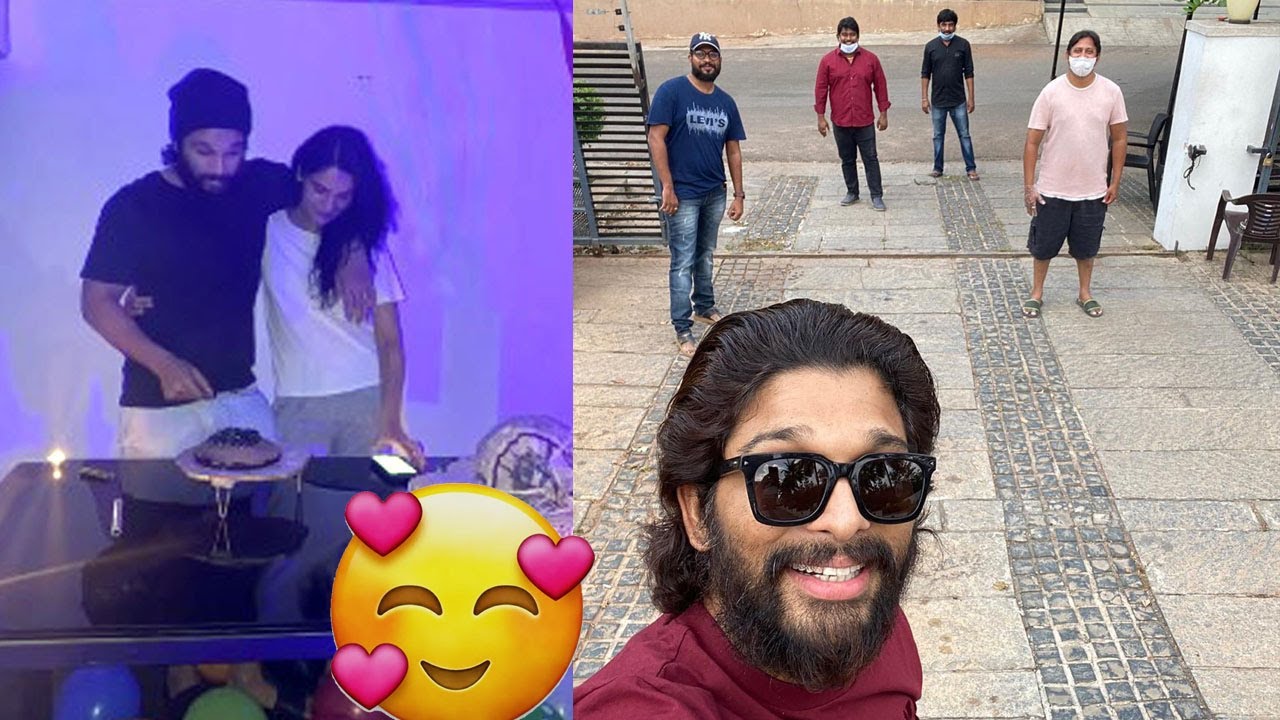 Stylish Star Allu Arjun Birthday Celebrations With his Wife | Alu Arjun Birthday Special Video  | FL