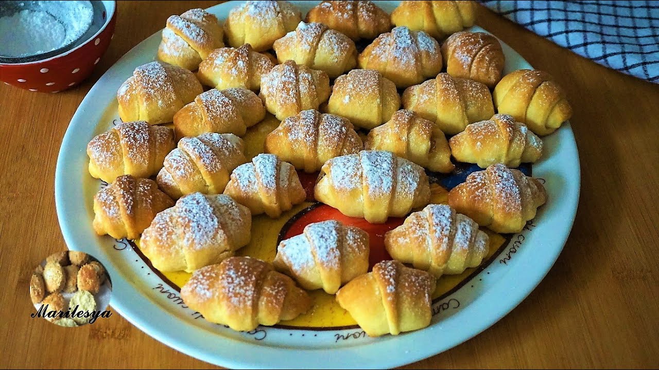 🥐 Рогалики на Кефире с повидлом, тесто без яиц! Простая, быстрая выпечка к чаю!