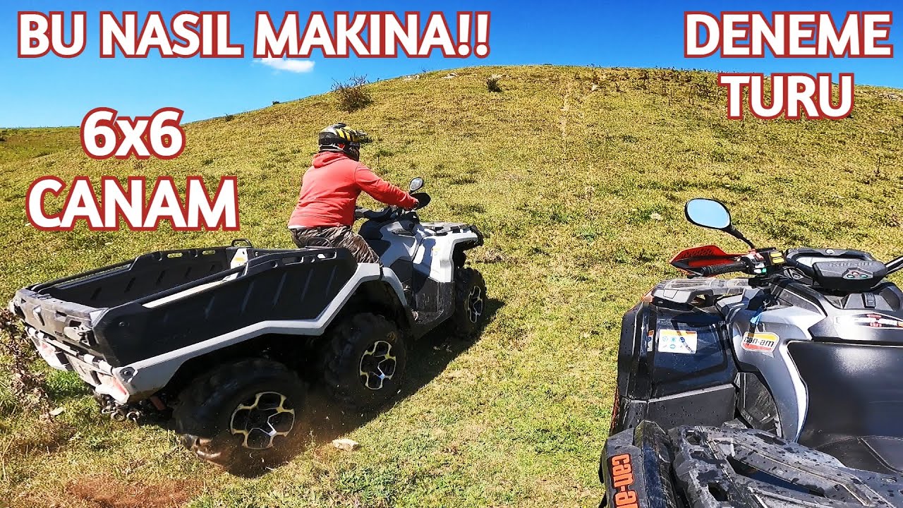 BÖYLE ATV YOK ! 6x6 Canam Outlander ile KISA BİR TUR YAPTIK! - ATV MOTOR TRAKTÖR