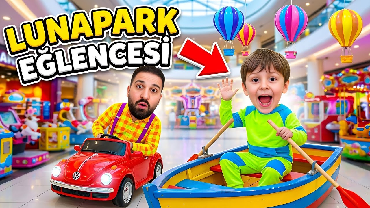 Yavuz Asım ile Eğlence Avı! 🎢 Mini Lunaparkta Sıcak Hava Balonu ve Vosvos Arabalar