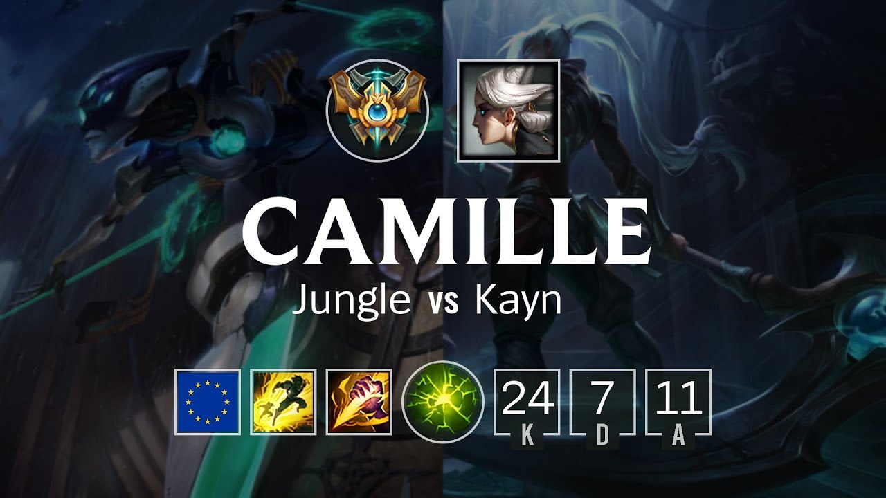 Camille Jungle vs Kayn - EUW Challenger Patch 8.24