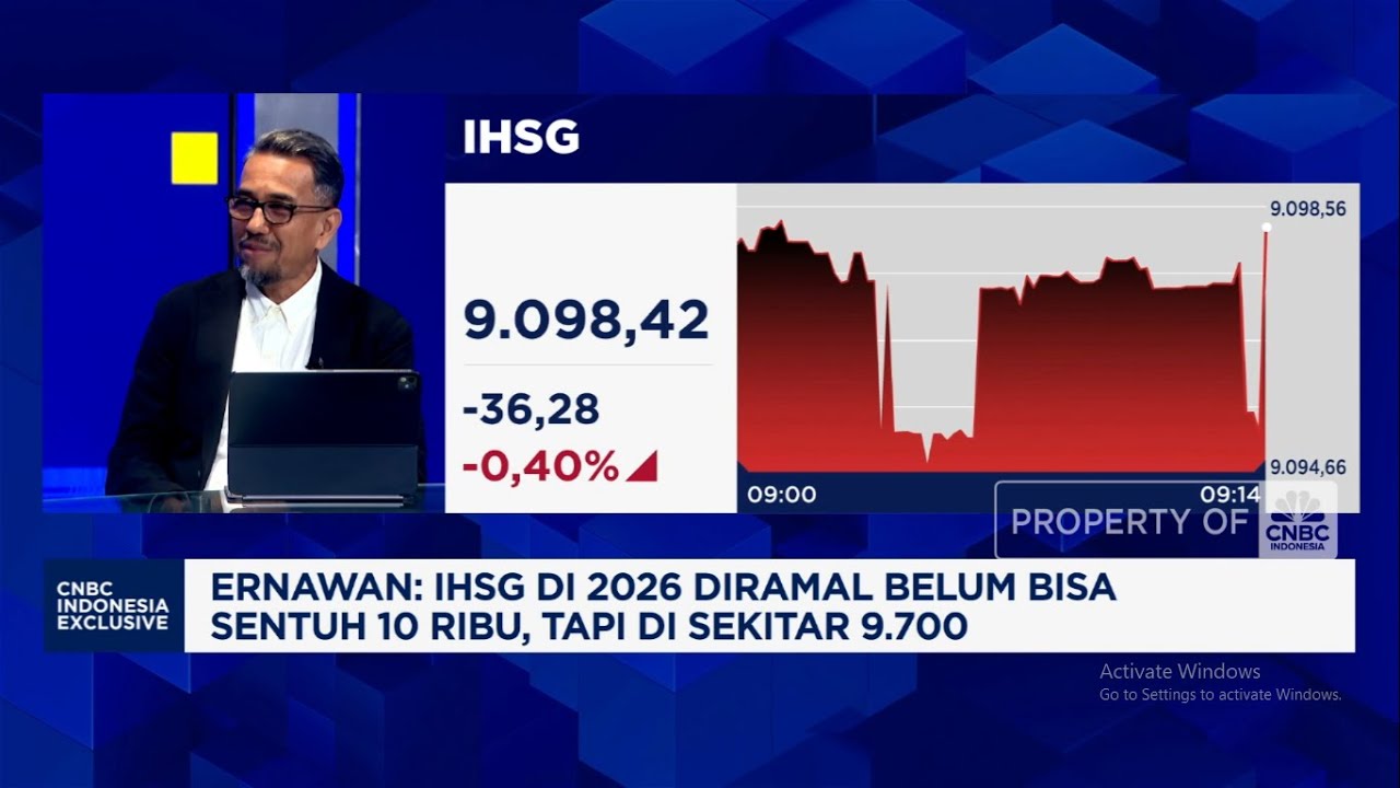 Bos MI Ramal IHSG Belum Bisa Sentuh 10.000 di Tahun 2026, Ini Penyebabnya!