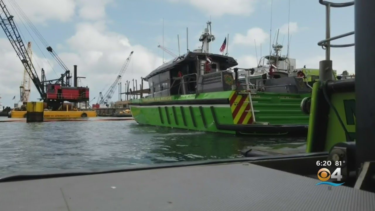 New Fireboat Christened At PortMiami