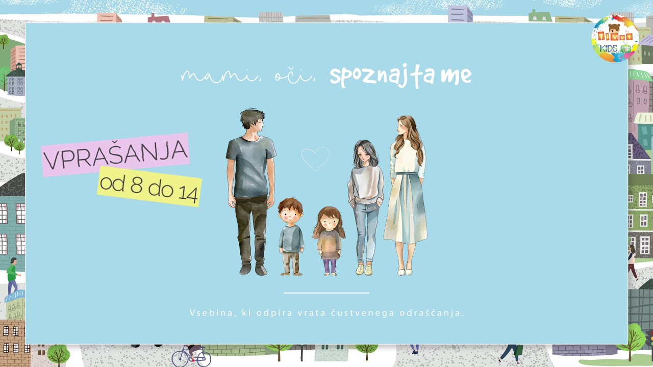 Timmy KIDS TV. Mami, oči - SPOZNAJTA ME (vprašanja od 8 do 14)