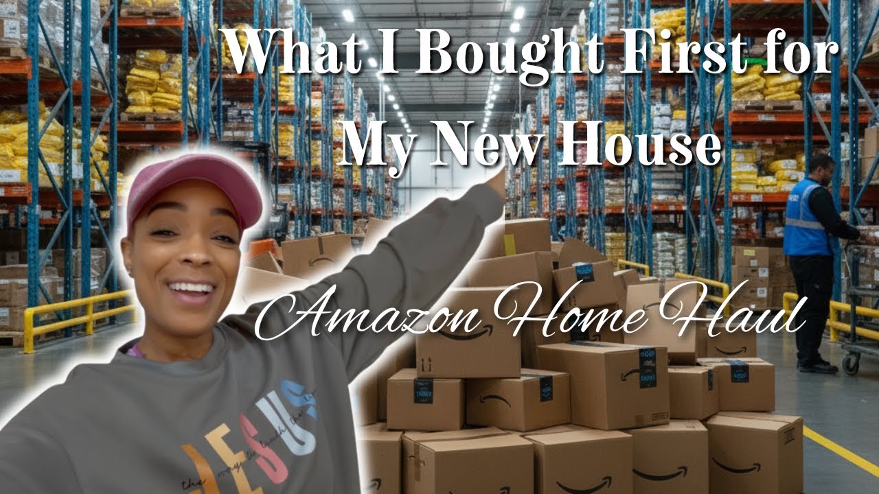 What I Bought First for My New House (Amazon Home Haul) | Solo Mom Vlog