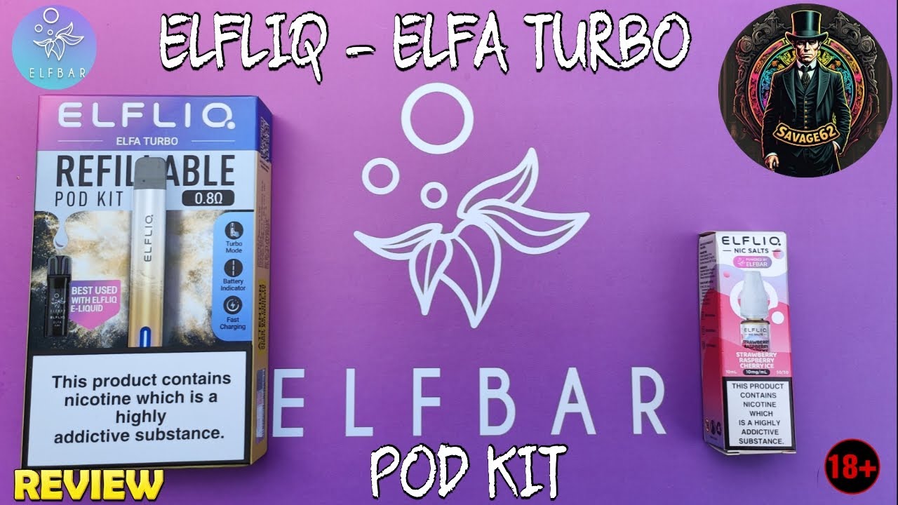ELFLIQ :- ELFA TURBO REFILLABLE POD-KIT REVIEW 🔞 #elfbar #refillablepodkit
