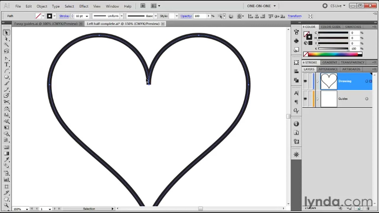 Illustrator Tutorial - How to use the Reflect tool