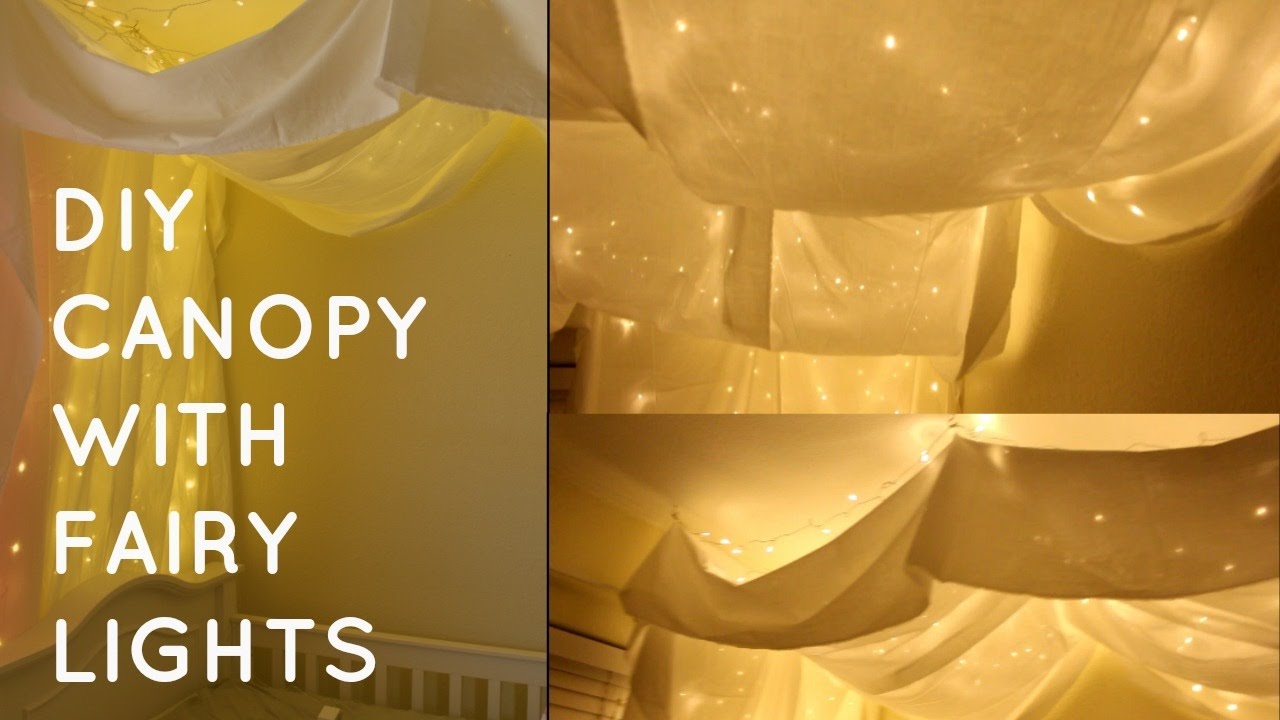 DIY Canopy with Fairy Lights 🌟