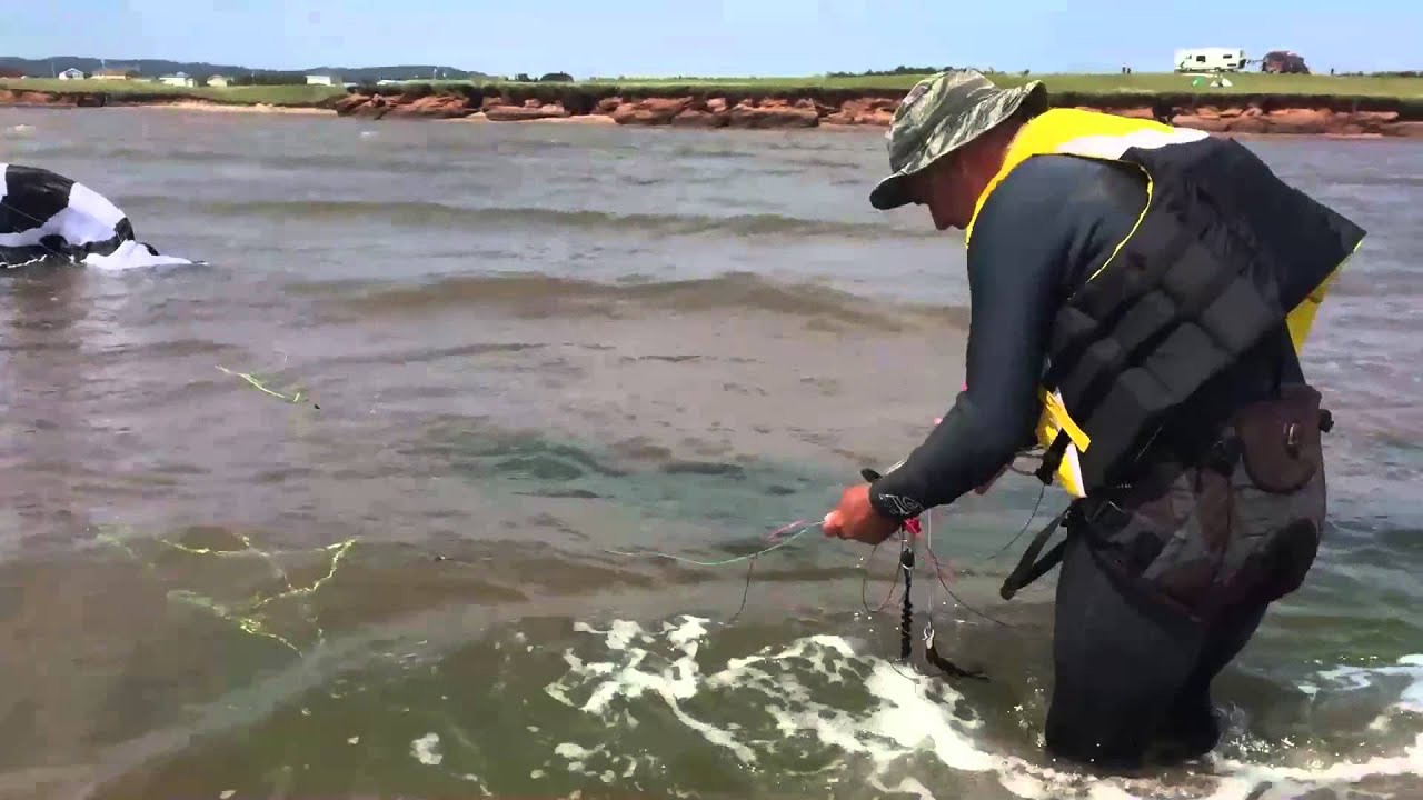 Décoller une flysurfer sur l'eau
