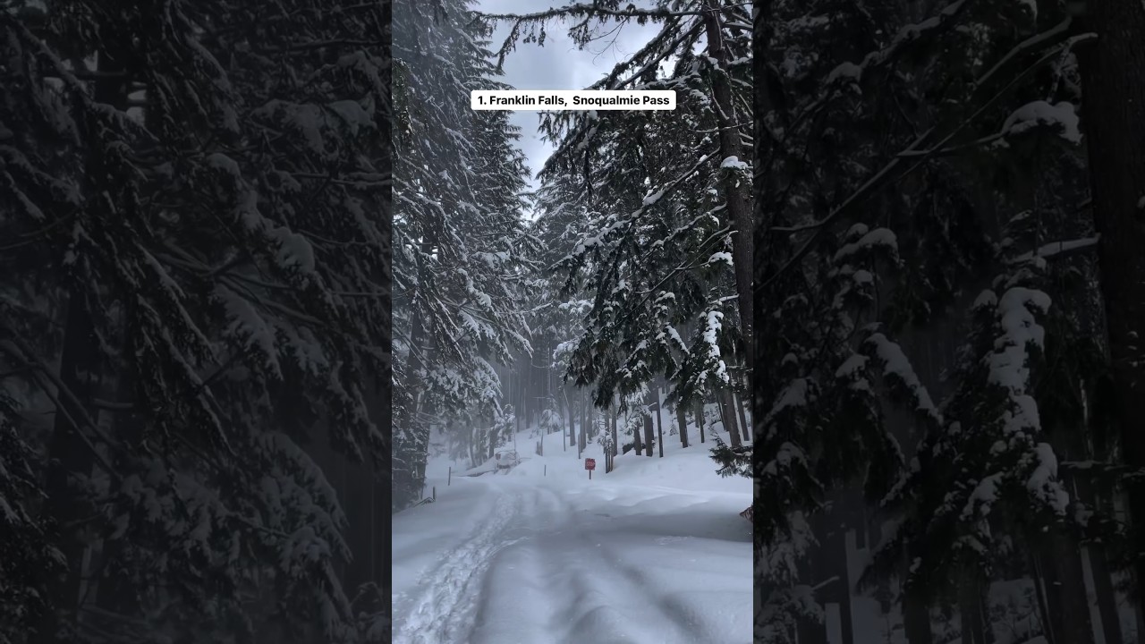 4 Easy snow/winter hikes near Seattle, Washington!