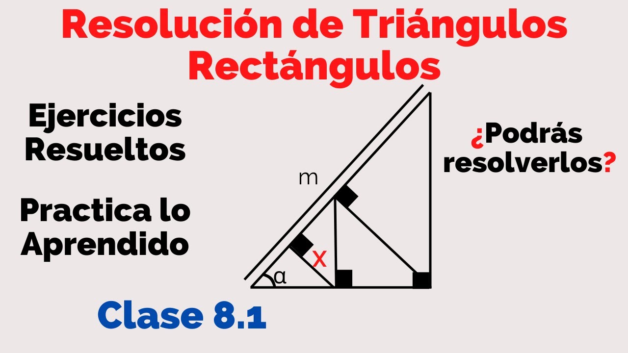 Resolución de Triángulos Rectángulos | EJERCICIOS RESUELTOS