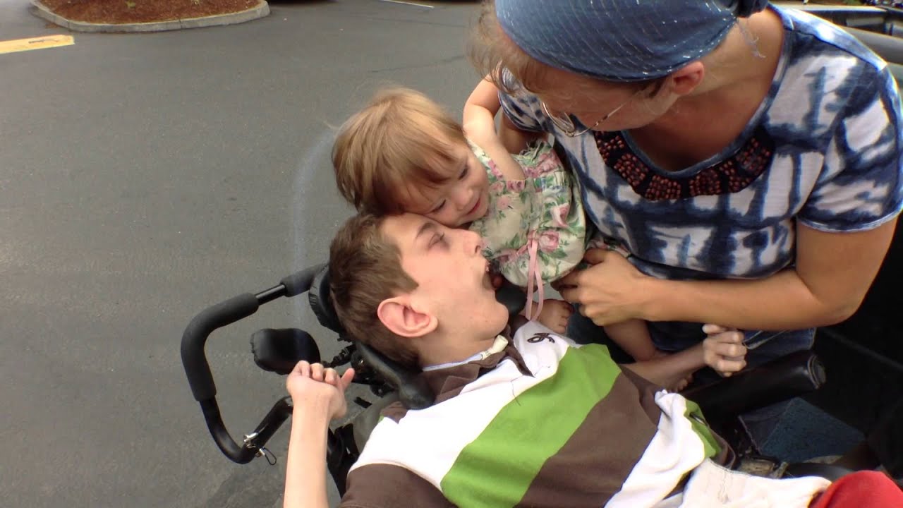 Michael's baby sister loves him! August 2014