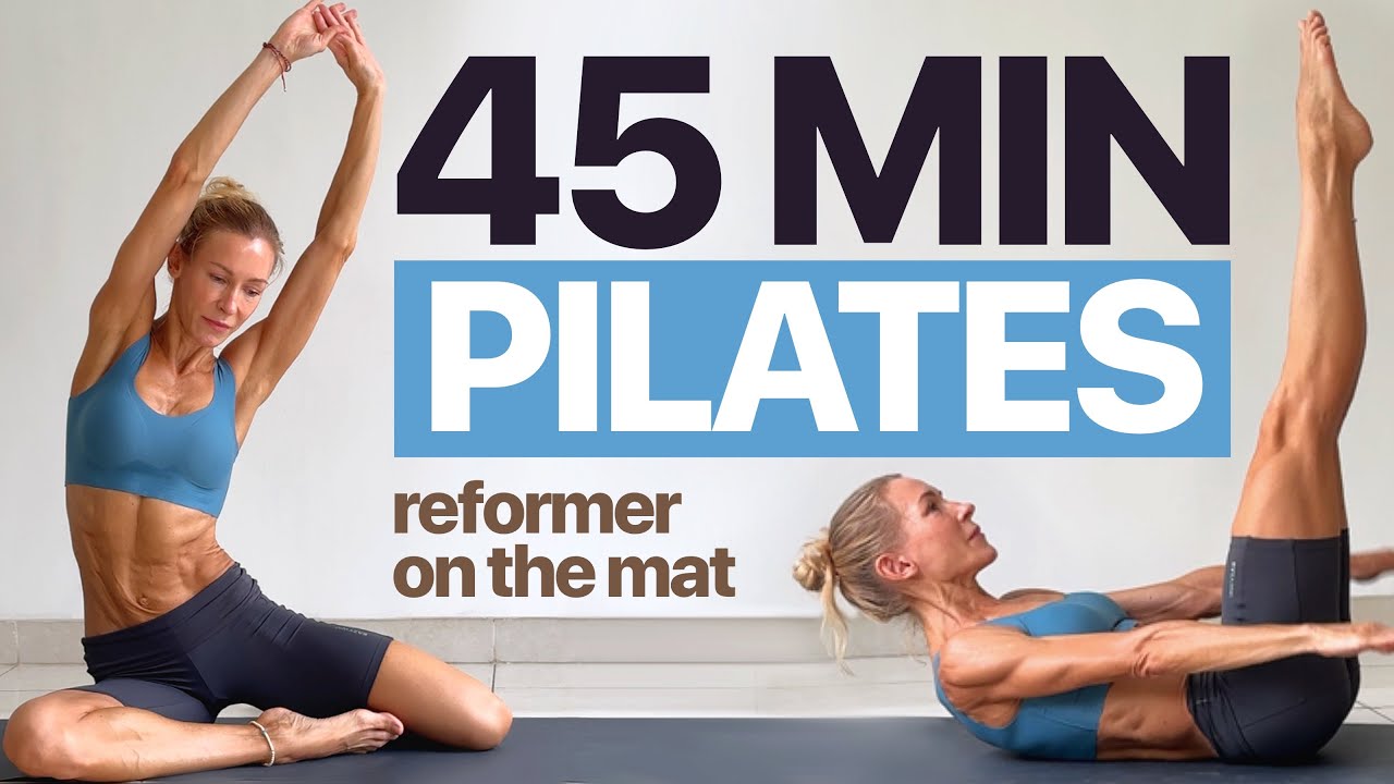 45 MIN PILATES - INTENSE DEEP MUSCLE WORKOUT / Reformer On The Mat