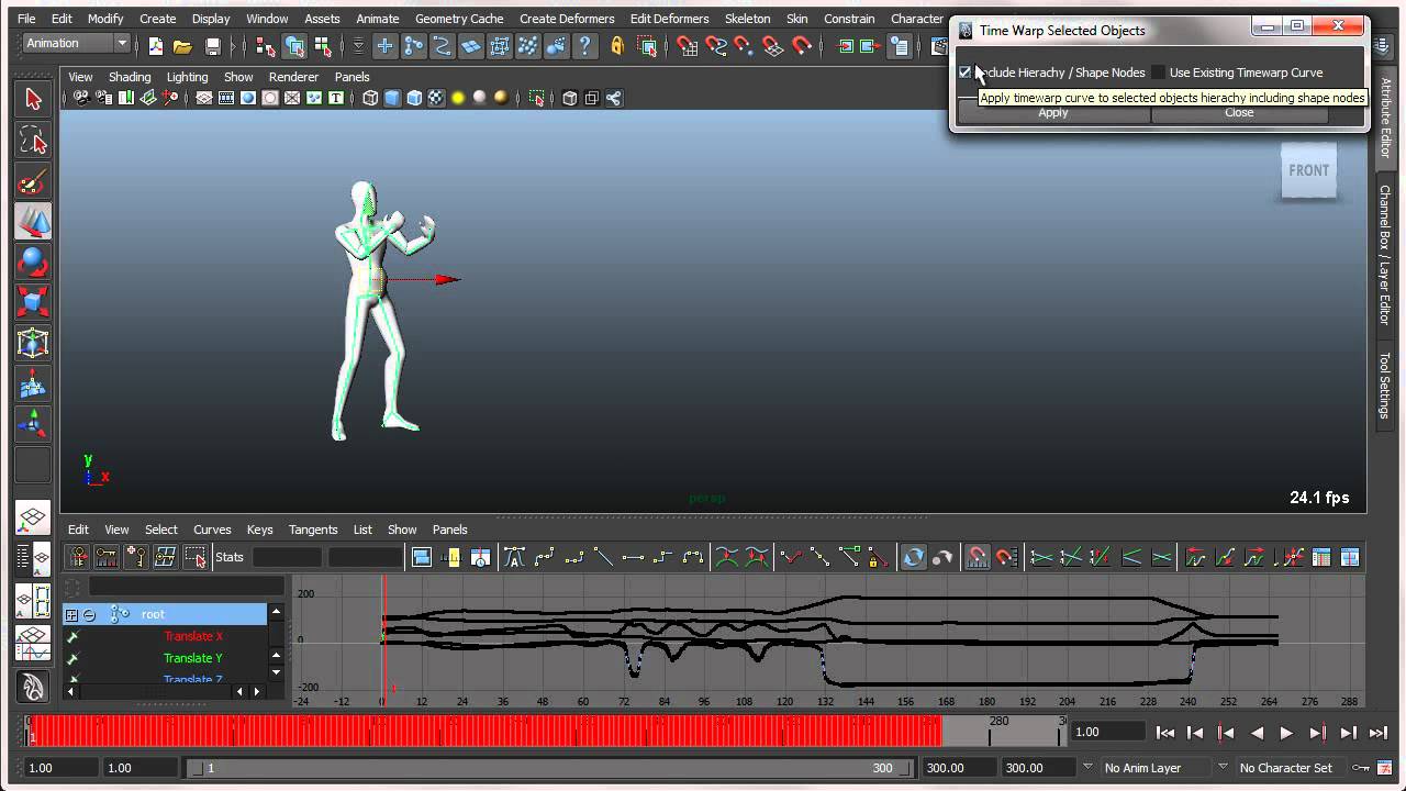 Maya Bonus Tools 2012: Time Warp Animation