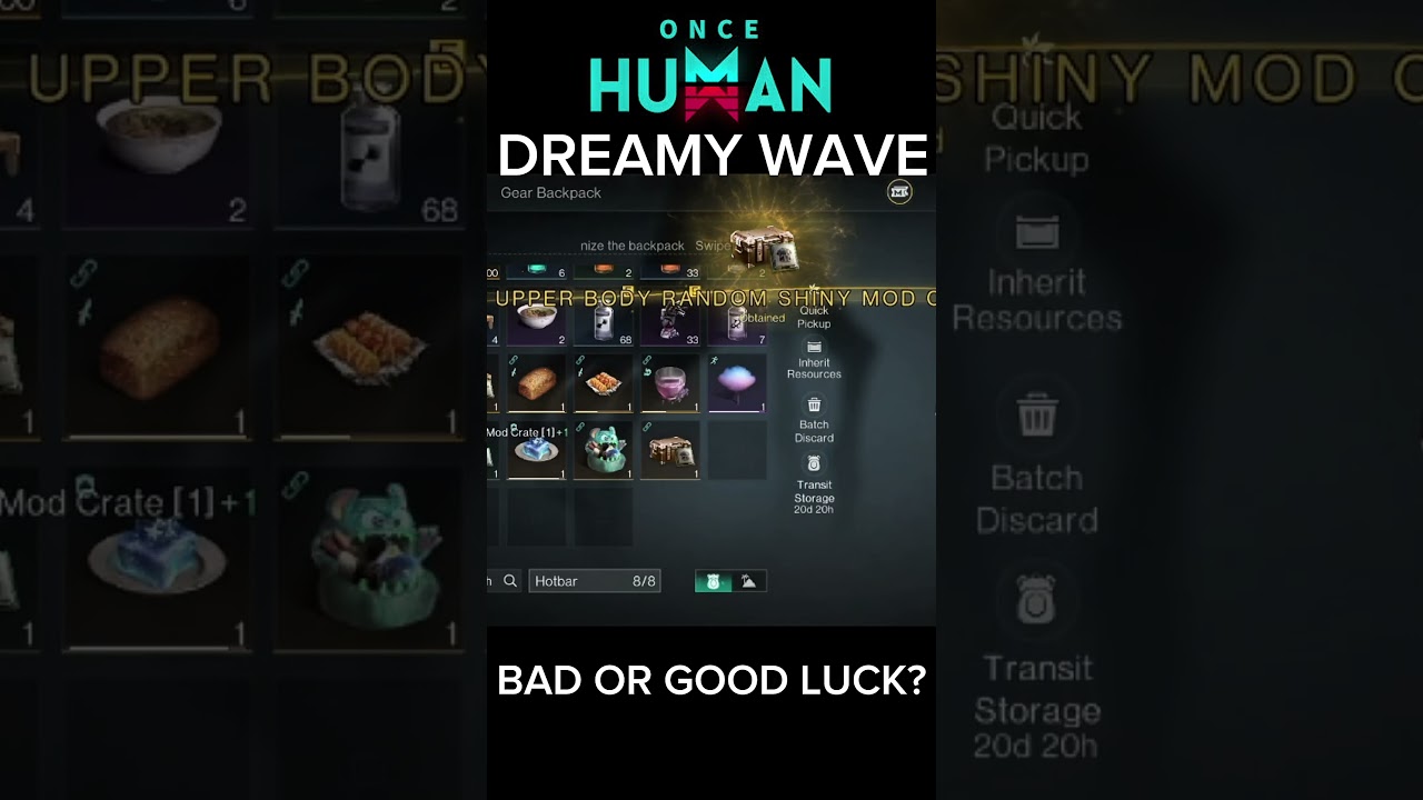 GET FREE SHINY MODS FROM DREAMY WAVE NEW EVENT & PS CONSOLE LAUNCH ONCE HUMAN😱 #oncehuman