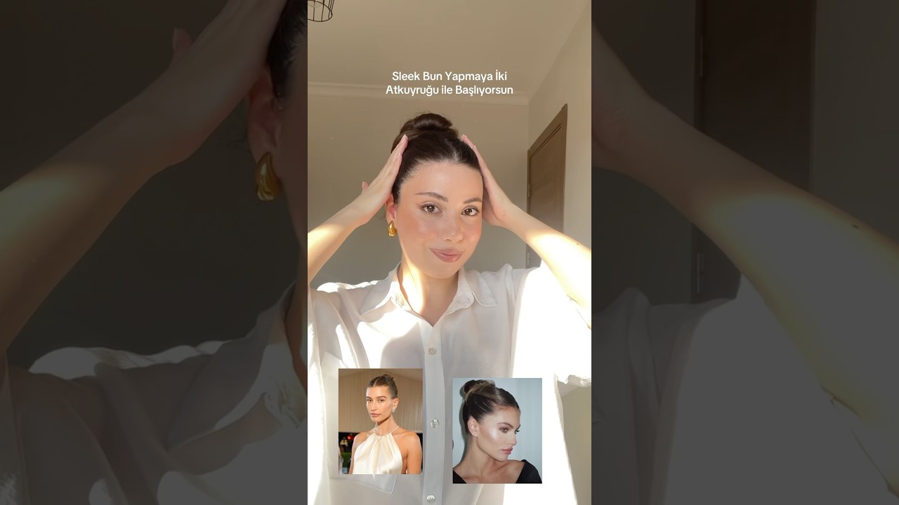 İki atkuyruğu ile pratik bir şekilde sleek bun yapıyorsun 🤍 bulan kızı tebrik ederim ✨ *reklam