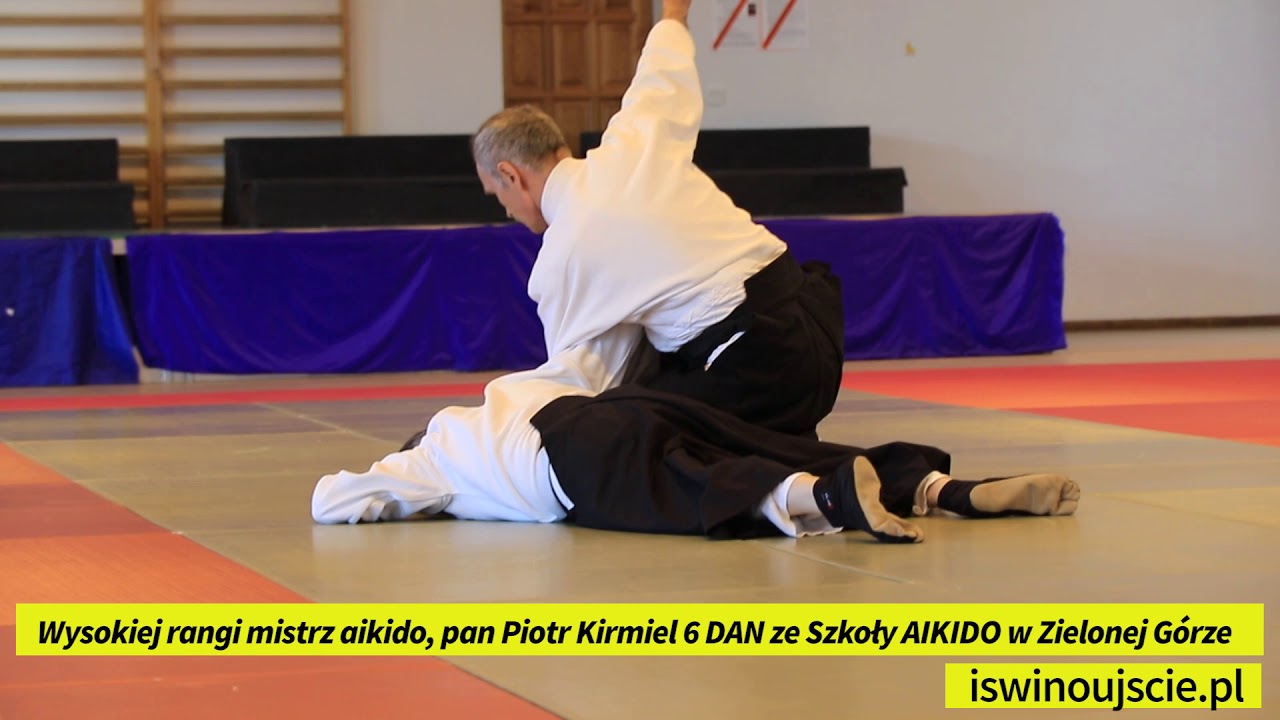 Wysokiej rangi mistrz aikido, pan Piotr Kirmiel 6 DAN ze szkoły AIKIDO w Zielonej Górze