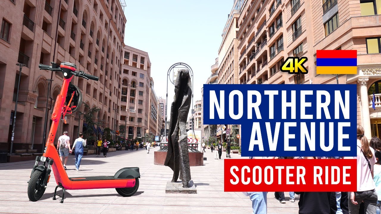 Fastest Tour Ever? Northern Avenue Scooter Ride! Yerevan, Armenia