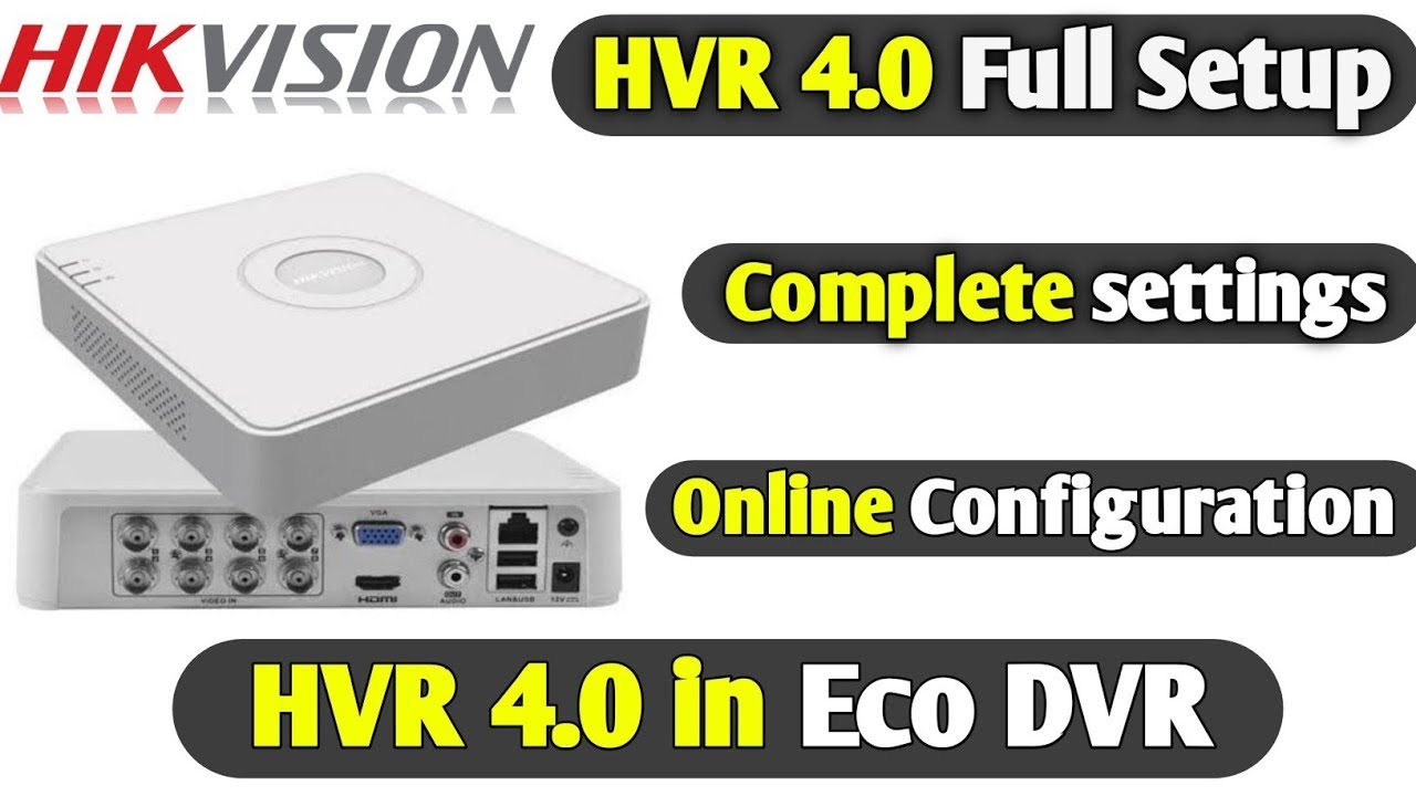 HIKVISION DVR SETTINGS & MANUAL AND CONFIGURATION STEP BY STEP TAMIL