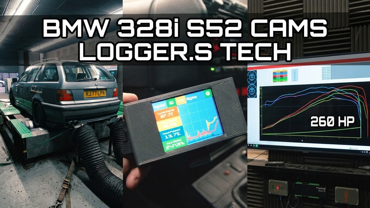 BMW 328i S52 cams **TECH VIDEO** M3 Manifold - Logger.S - how to save time on the dyno!