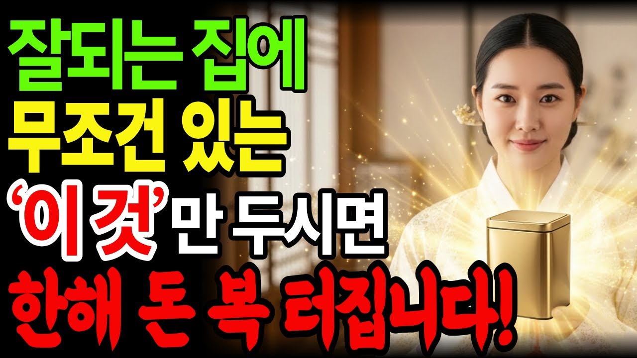 잘되는 집엔 무조건 있는 이것, 집에 이것 두시면 한해 돈복터집니다ㅣ재물풍수ㅣ금전풍수ㅣ새해풍수ㅣ풍수인테리어