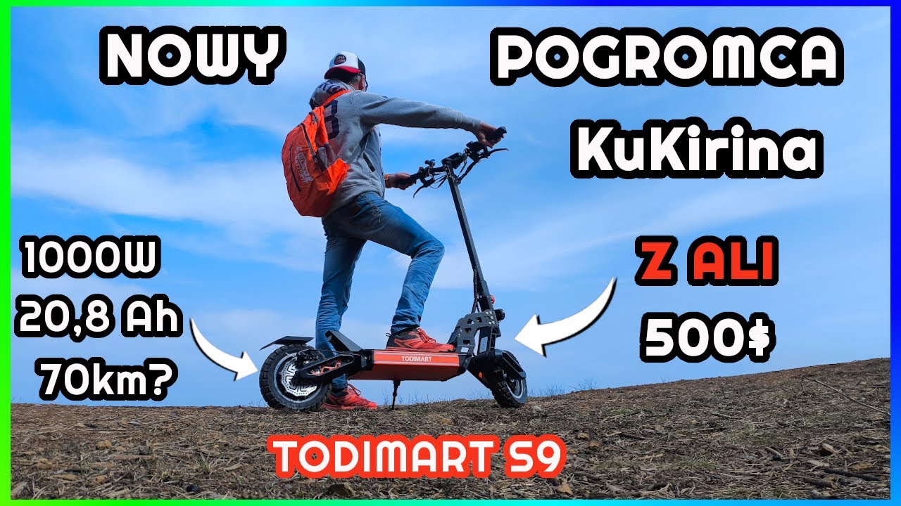 Szybka Mocna i Wydajna I Tania Hulajnoga Terenowa Do Pracy z Chin I TodiMart S9 I Lepsza od Kukirina