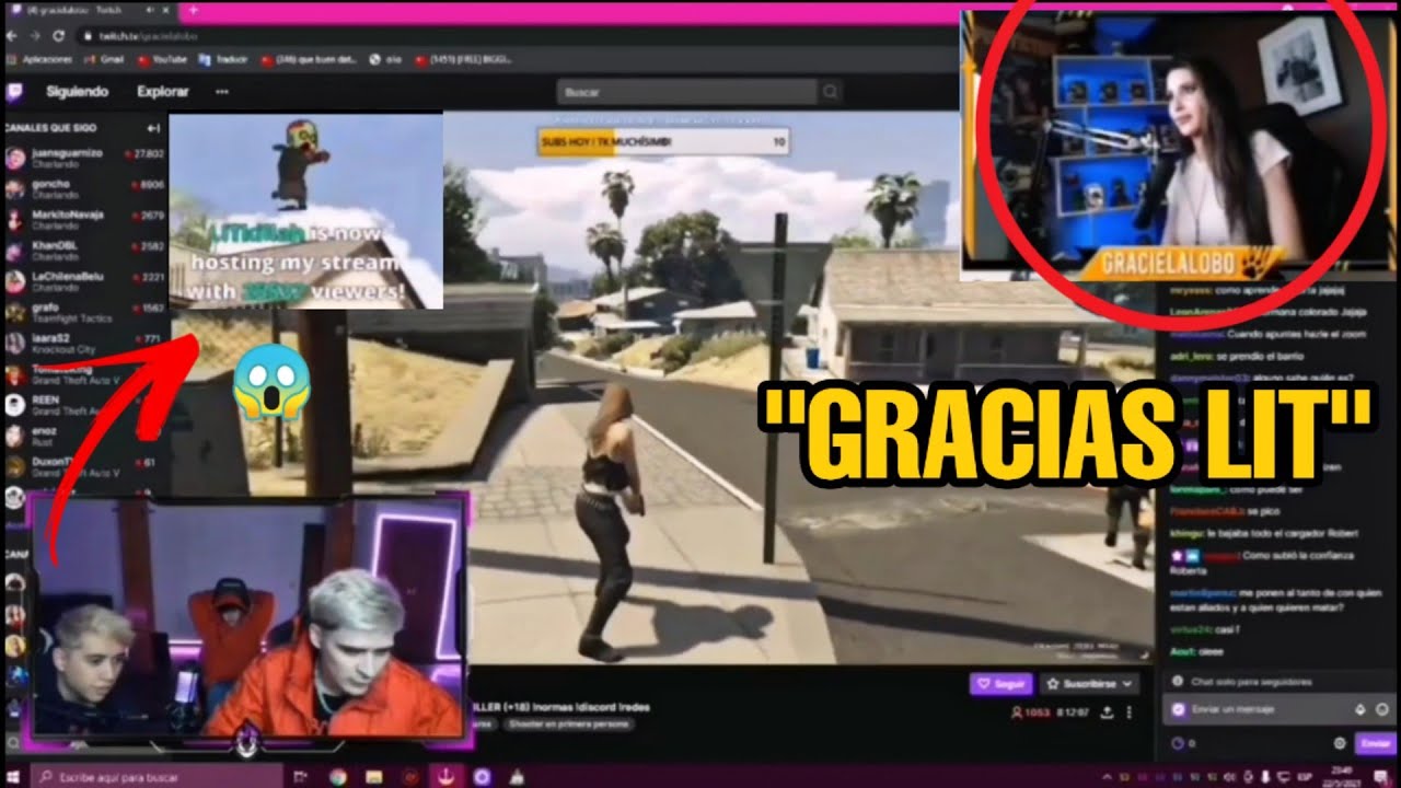 LIT KILLAH HOSTEA A GRACIELA LOBO (ROBERTA)