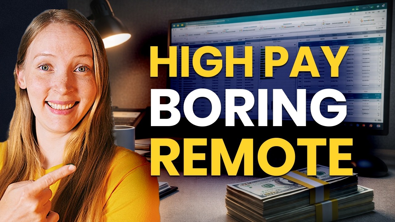 7 Boring & Remote HIGH-PAID JOBS in Canada