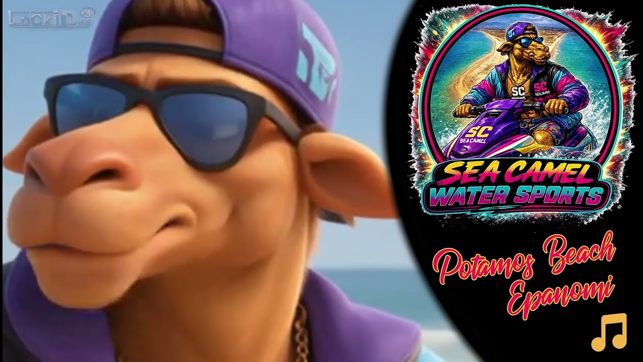Sea Camel Trap Song 🐪🎶 Greek Summer Vibes | Potamos Beach Epanomi