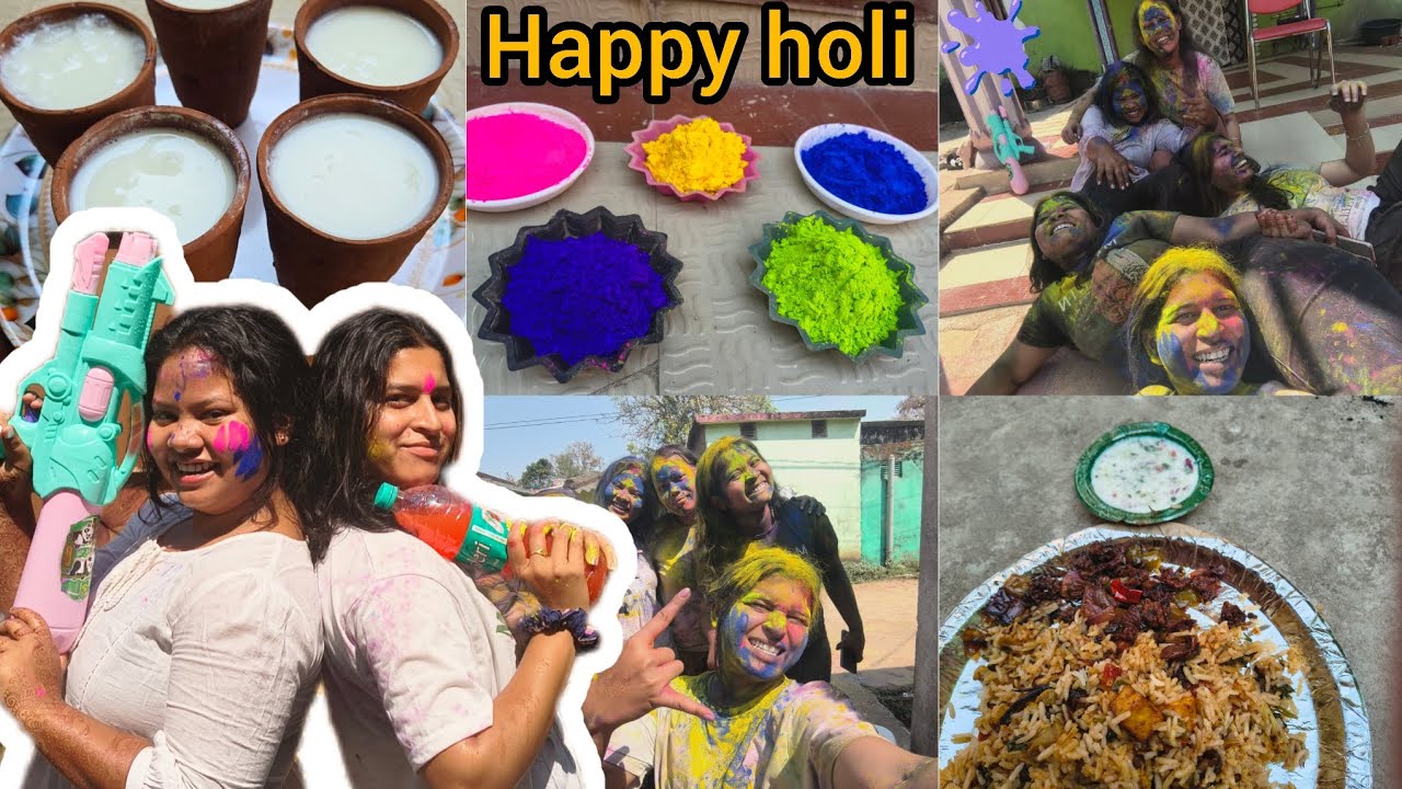 Holi 2k26🫟||Fun Life With Aru 😜||#youtubevideo #holi #2k26 #withcousin #festivevibes 