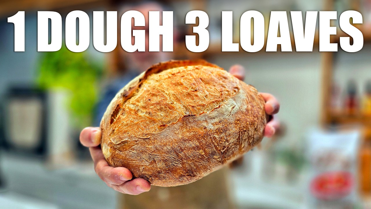 1 DOUGH 3 LOAVES | Easiest Bread Recipe