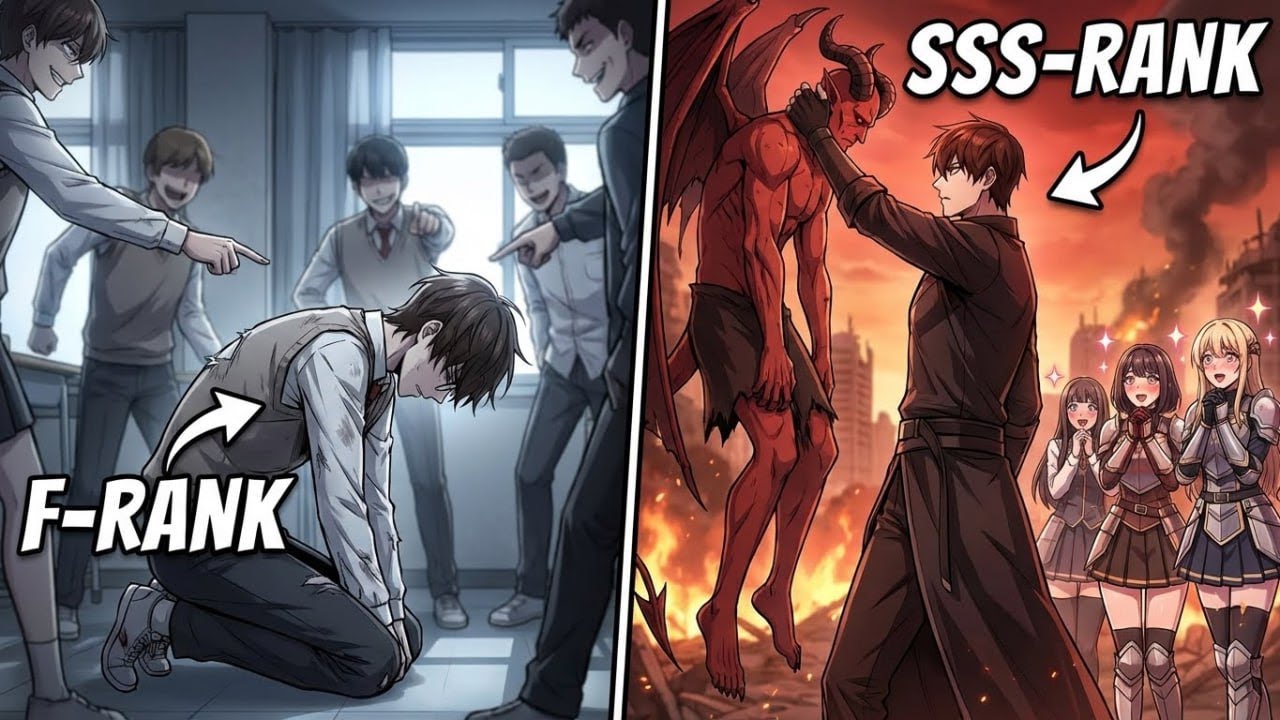 P1. He Has The Weakest F Rank But The Devil Destroys The World To Obtain His Power - Manhwa Recap