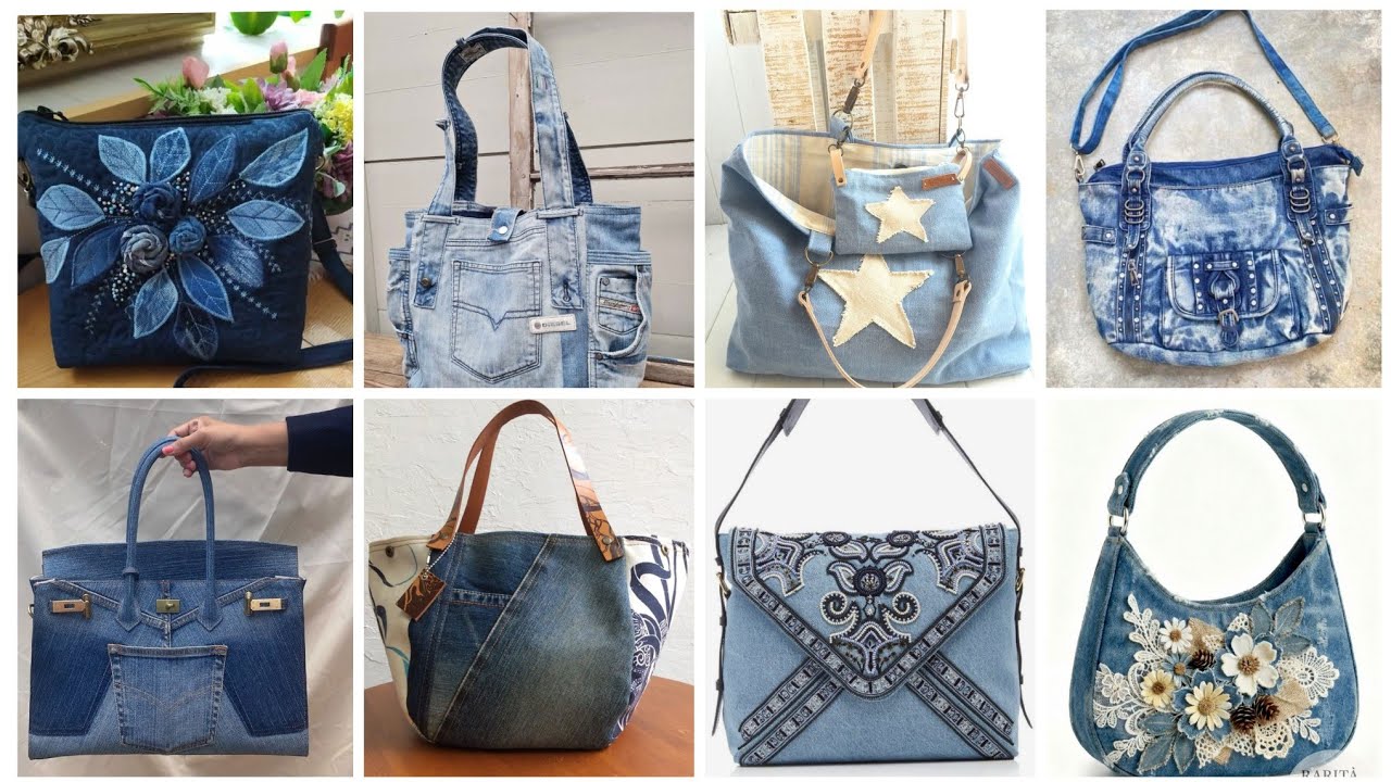 Most beautiful old jeans best denim jeans bag ideas 