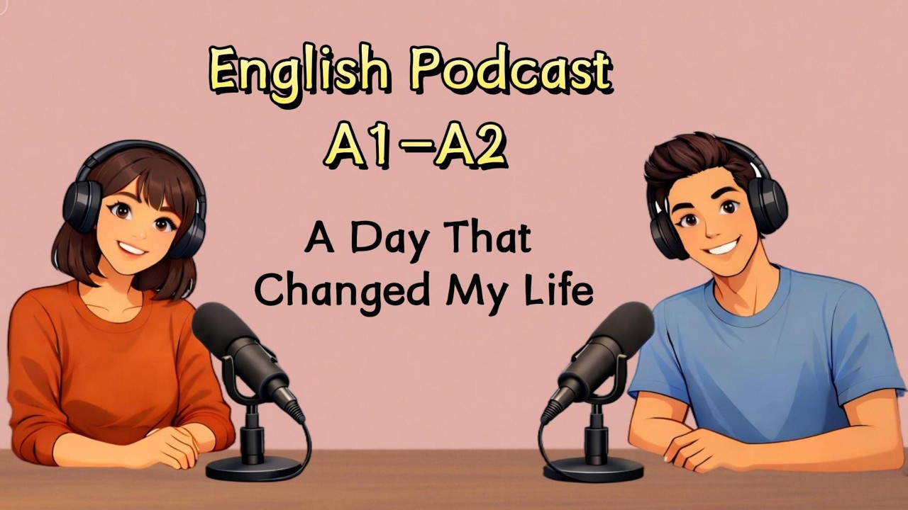 English Podcast for Beginners (A1–A2) | A Day That Changed My Life | English Conversation Practice