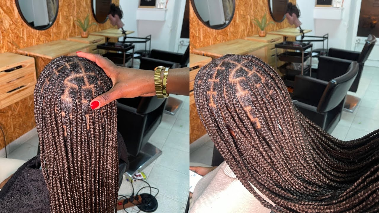COMO FAZER BOBIS AMERICANOS/ TRANÇAS KNOTLESS BRAIDS TUTORIAL