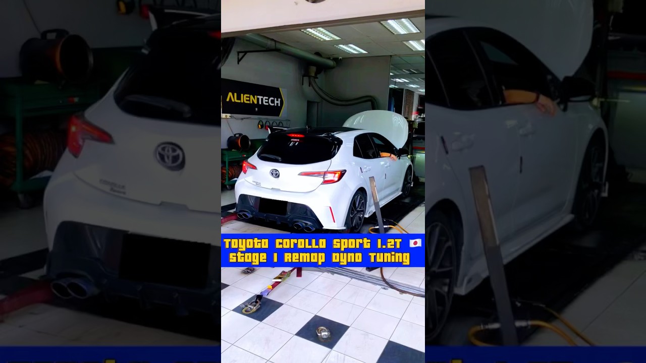 🇯🇵Toyota Corolla Sport 1.2 Turbo Stage 1 Remap WHP: 94HP 141TQ www.emptune.com www.jcracing.com.my