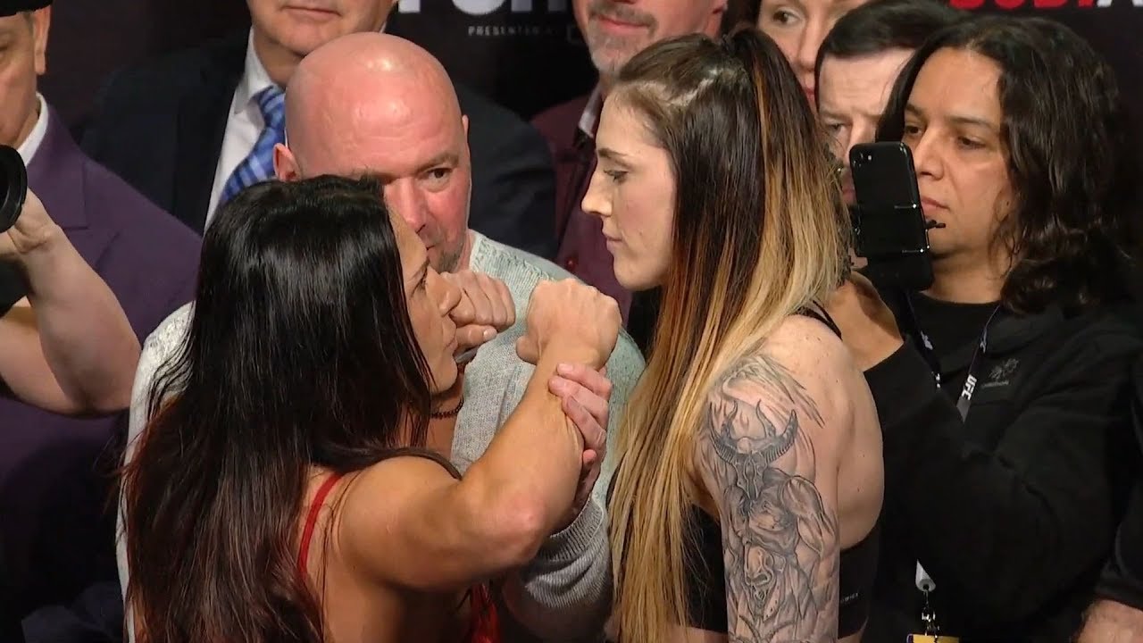 Cat Zingano vs. Megan Anderson - Weigh-in Face-Off - (UFC 232: Jones vs. Gustafsson 2) - /r/WMMA