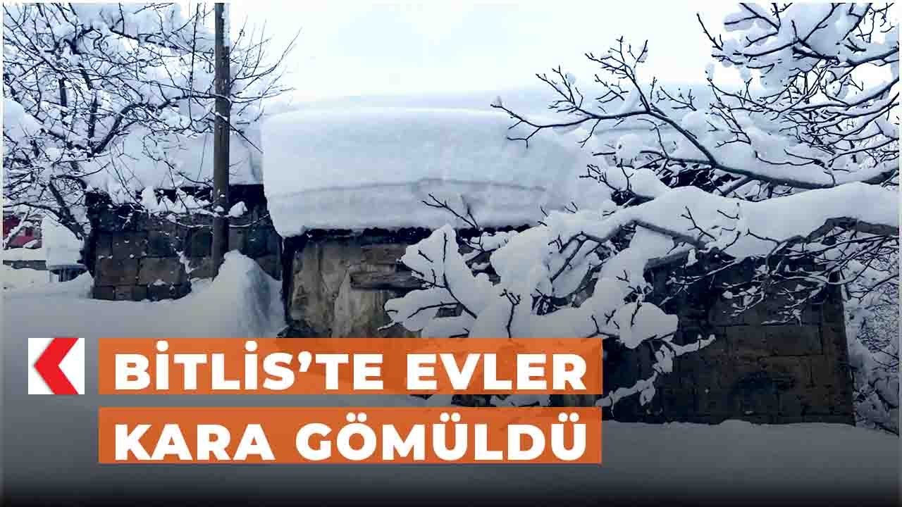 Bitlis&rsquo;te evler kara g&ouml;m&uuml;ld&uuml;