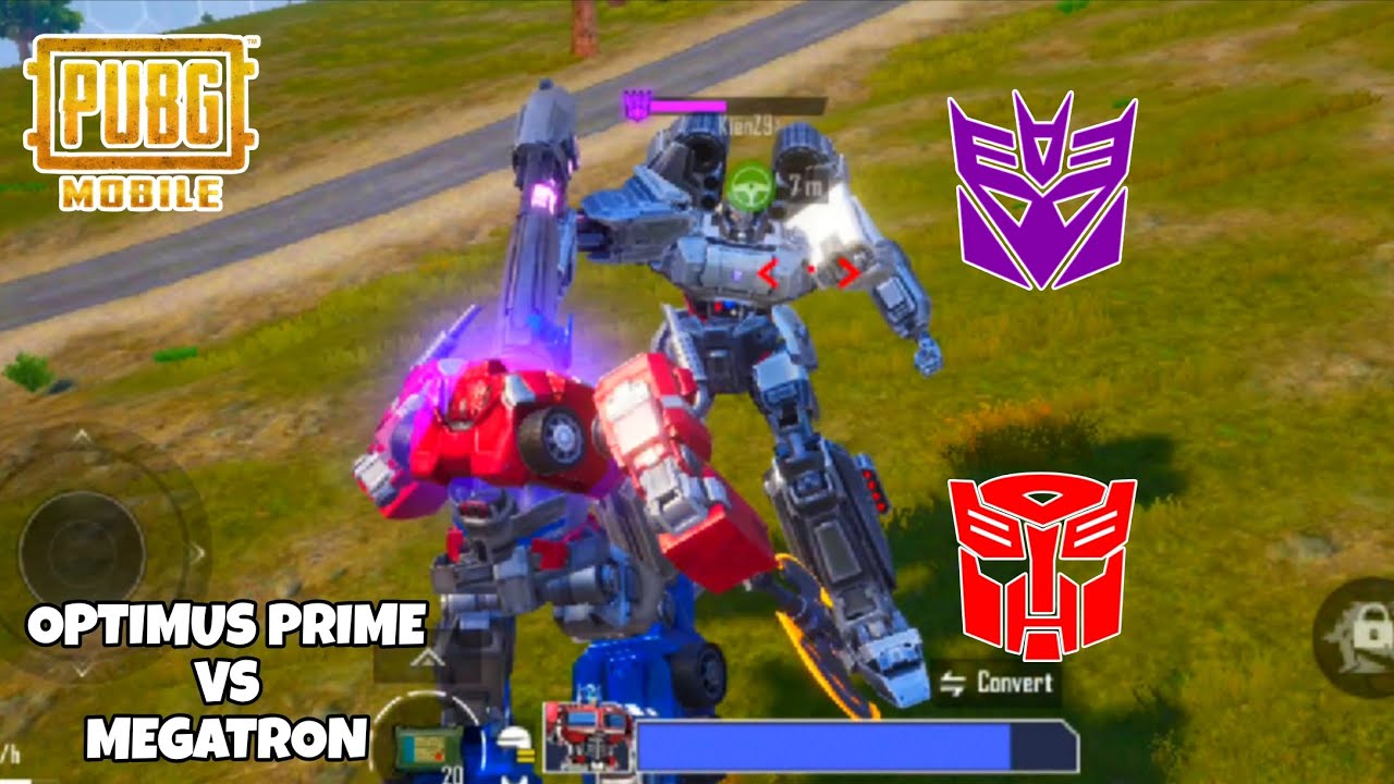 Optimus Prime vs Megatron 1v1 | Pubg Mobile X Transformers