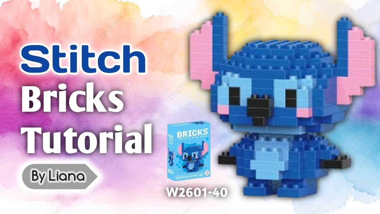 HOW TO BUILD STITCH LEGO BRICKS | CARA MEMASANG BRICKS STITCH W2601-40