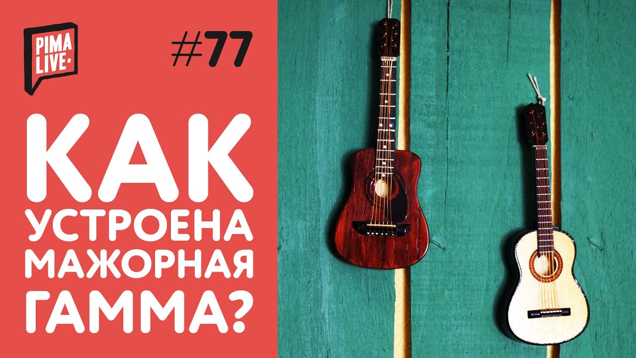 Как устроена мажорная гамма | Уроки Гитары